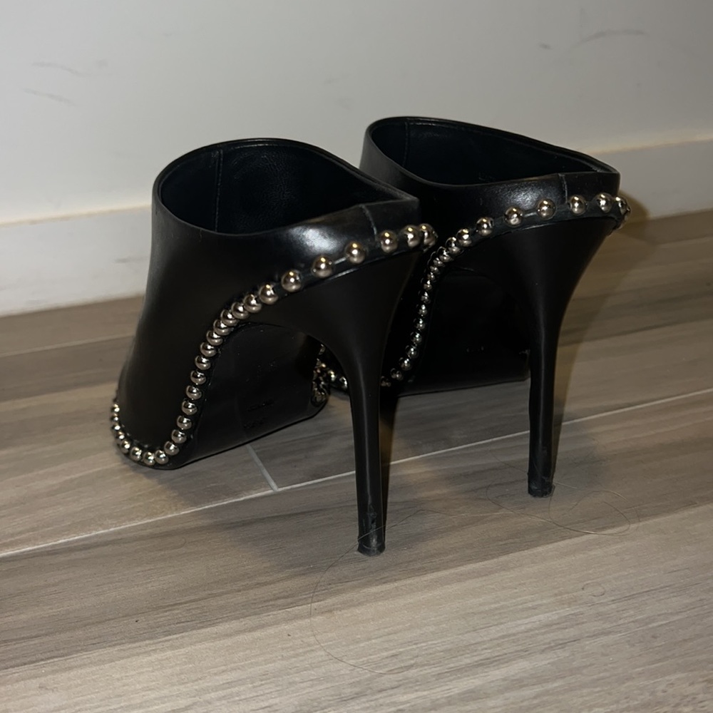 Alexander Wang studded black leather mule heels - Picture 4 of 6
